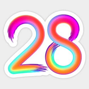 Brushed 28 Sticker